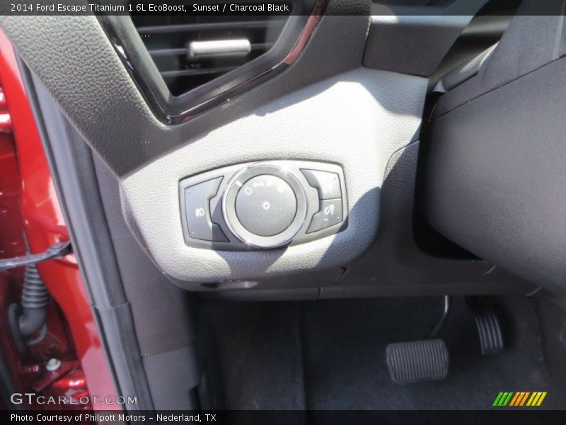 Sunset / Charcoal Black 2014 Ford Escape Titanium 1.6L EcoBoost