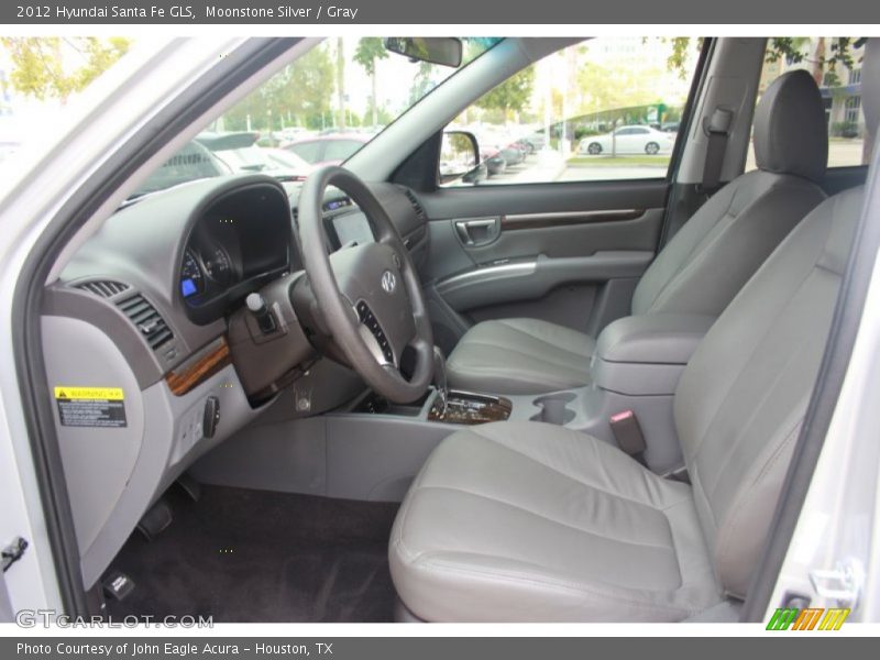 Moonstone Silver / Gray 2012 Hyundai Santa Fe GLS