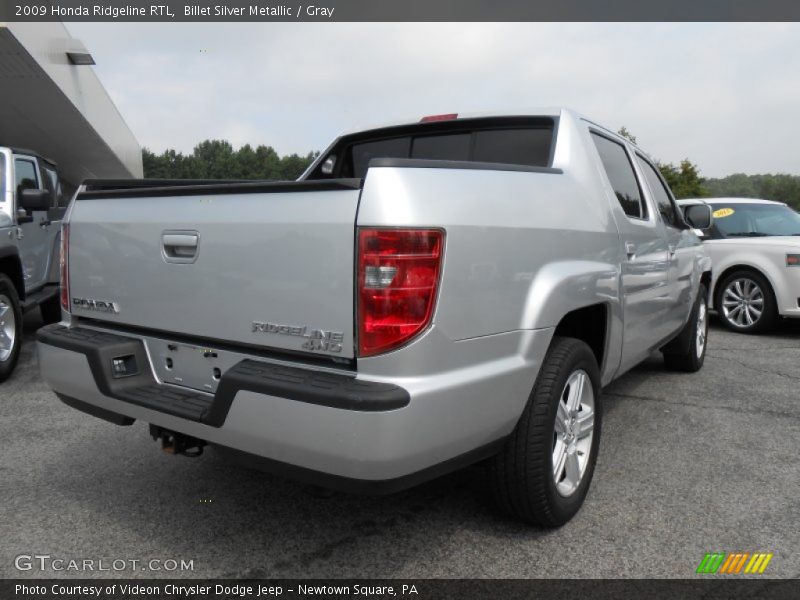 Billet Silver Metallic / Gray 2009 Honda Ridgeline RTL