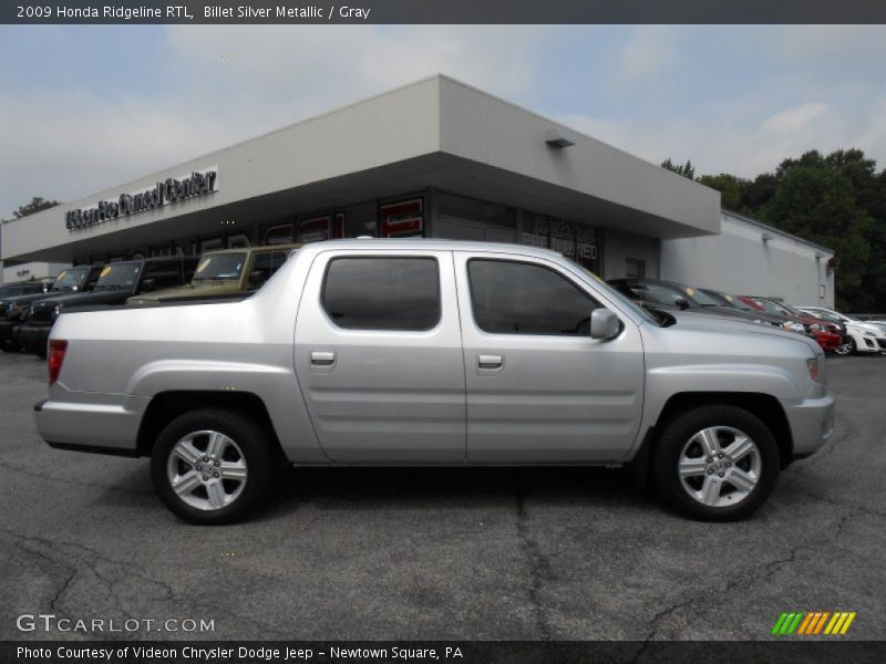 Billet Silver Metallic / Gray 2009 Honda Ridgeline RTL