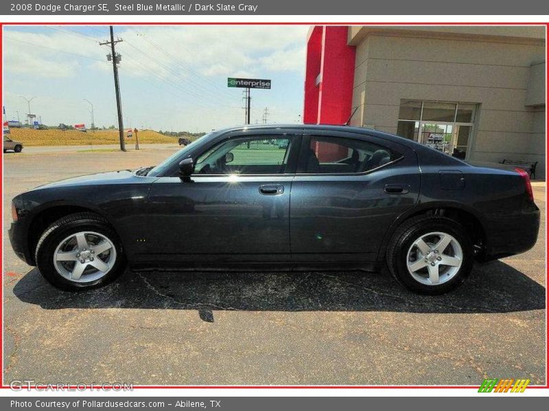 Steel Blue Metallic / Dark Slate Gray 2008 Dodge Charger SE
