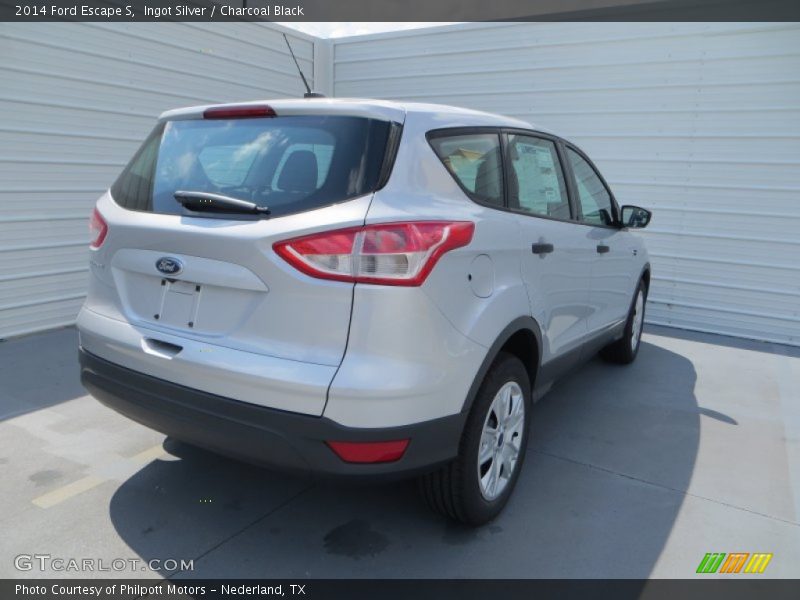 Ingot Silver / Charcoal Black 2014 Ford Escape S