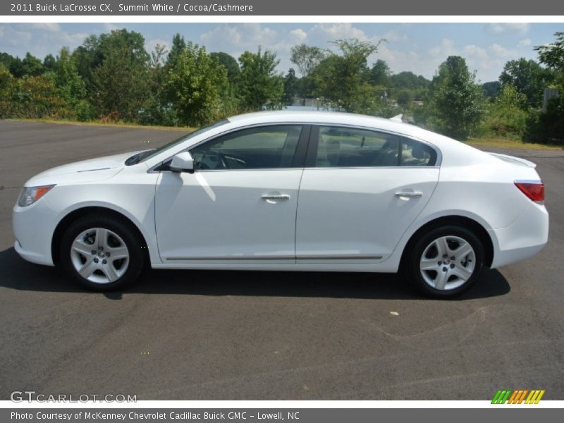 Summit White / Cocoa/Cashmere 2011 Buick LaCrosse CX