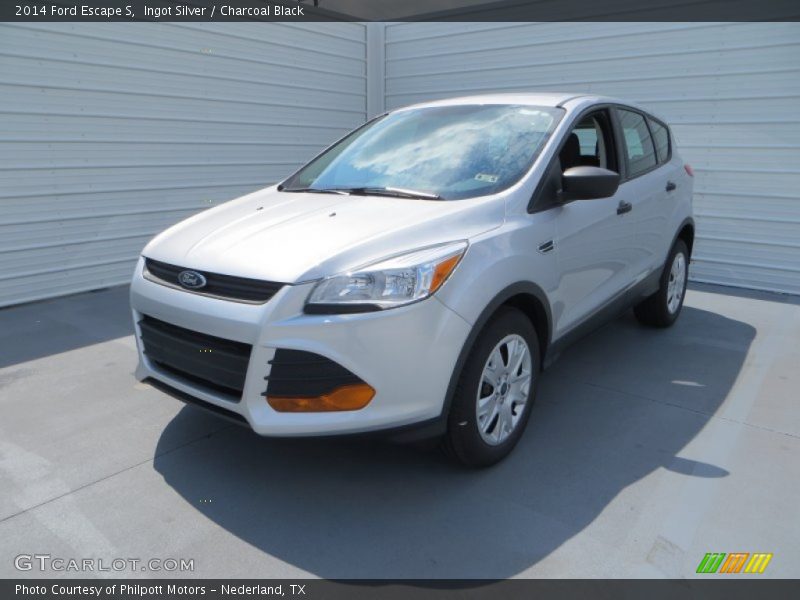 Ingot Silver / Charcoal Black 2014 Ford Escape S