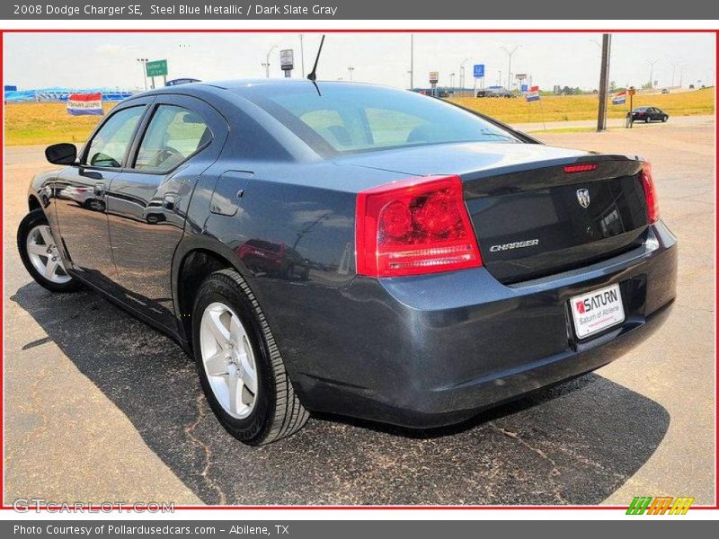 Steel Blue Metallic / Dark Slate Gray 2008 Dodge Charger SE
