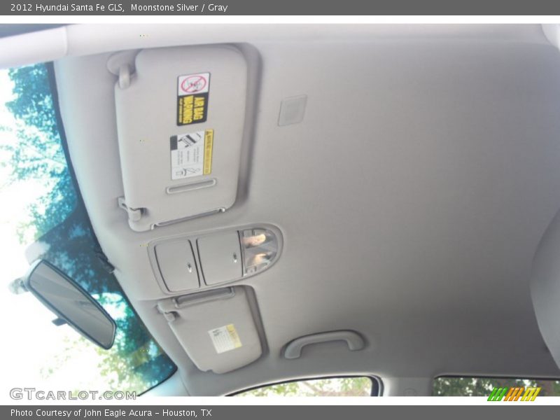 Moonstone Silver / Gray 2012 Hyundai Santa Fe GLS