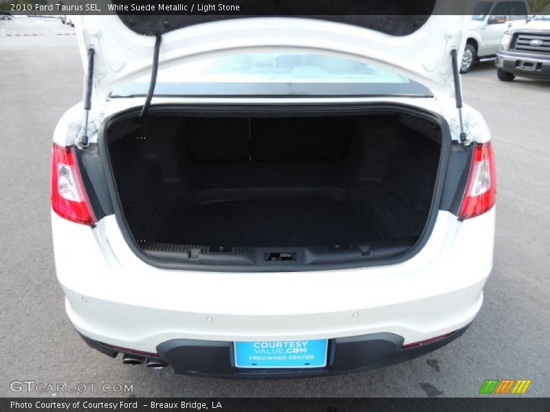 White Suede Metallic / Light Stone 2010 Ford Taurus SEL