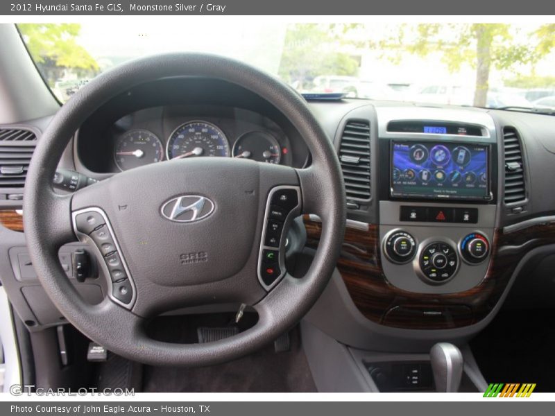 Moonstone Silver / Gray 2012 Hyundai Santa Fe GLS