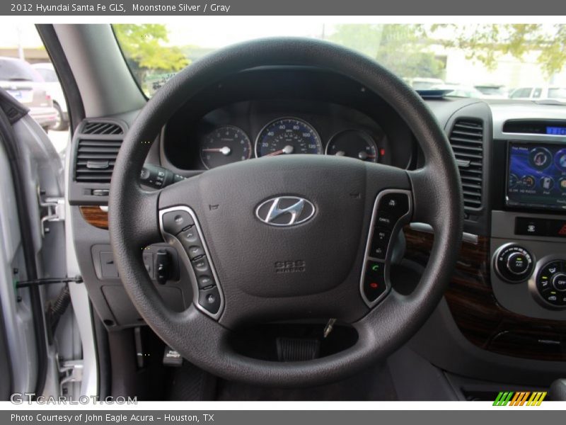 Moonstone Silver / Gray 2012 Hyundai Santa Fe GLS
