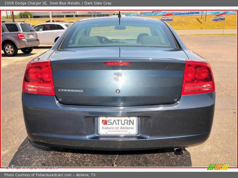 Steel Blue Metallic / Dark Slate Gray 2008 Dodge Charger SE
