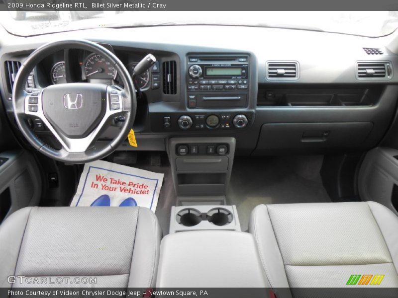 Billet Silver Metallic / Gray 2009 Honda Ridgeline RTL