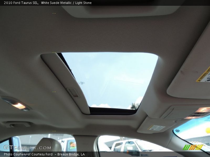 White Suede Metallic / Light Stone 2010 Ford Taurus SEL