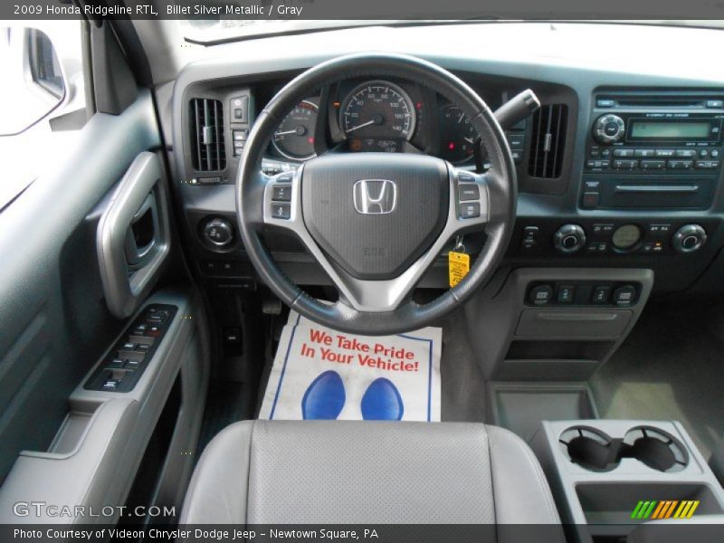 Billet Silver Metallic / Gray 2009 Honda Ridgeline RTL