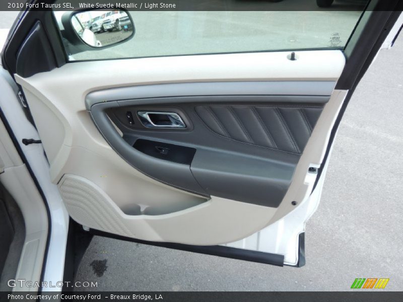 White Suede Metallic / Light Stone 2010 Ford Taurus SEL