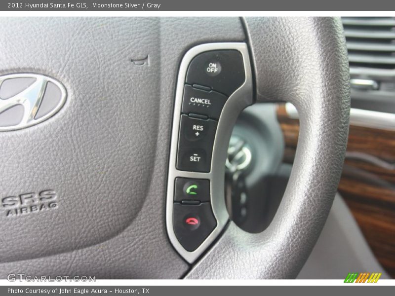 Moonstone Silver / Gray 2012 Hyundai Santa Fe GLS