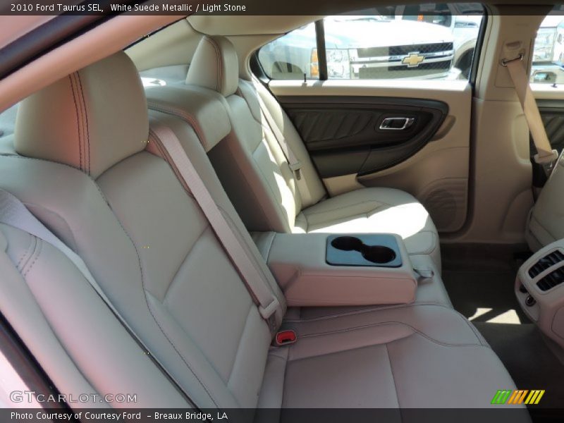White Suede Metallic / Light Stone 2010 Ford Taurus SEL