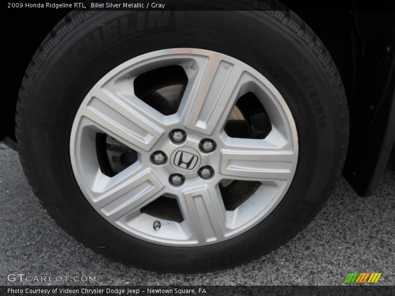 Billet Silver Metallic / Gray 2009 Honda Ridgeline RTL