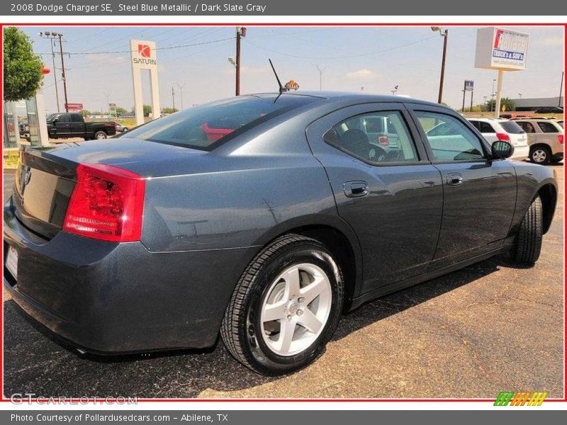 Steel Blue Metallic / Dark Slate Gray 2008 Dodge Charger SE
