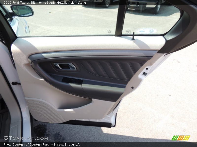 White Suede Metallic / Light Stone 2010 Ford Taurus SEL