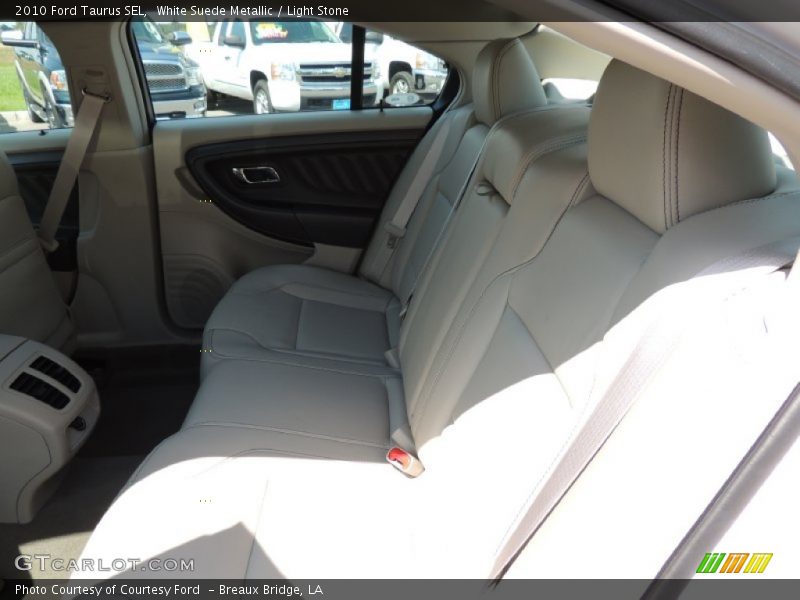 White Suede Metallic / Light Stone 2010 Ford Taurus SEL