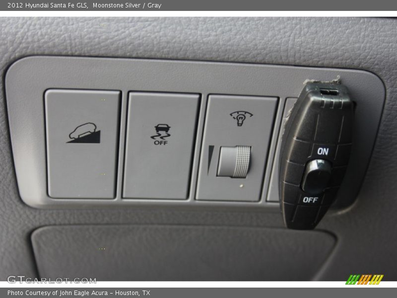 Moonstone Silver / Gray 2012 Hyundai Santa Fe GLS