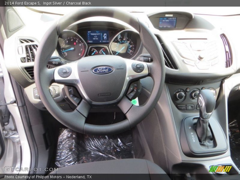 Ingot Silver / Charcoal Black 2014 Ford Escape S