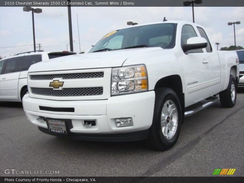 Summit White / Ebony 2010 Chevrolet Silverado 1500 LT Extended Cab