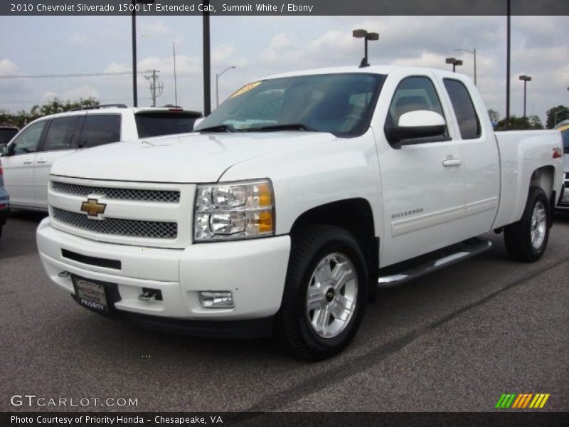 Summit White / Ebony 2010 Chevrolet Silverado 1500 LT Extended Cab