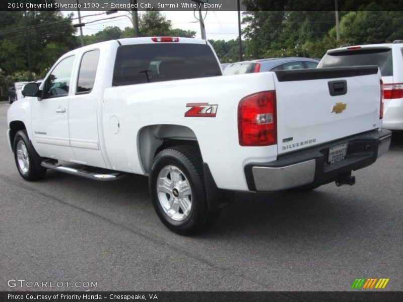 Summit White / Ebony 2010 Chevrolet Silverado 1500 LT Extended Cab