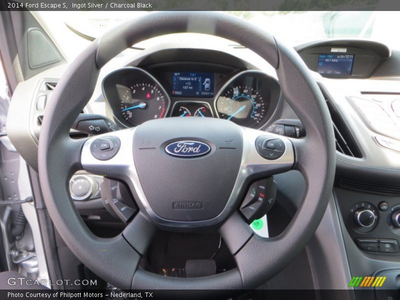 Ingot Silver / Charcoal Black 2014 Ford Escape S
