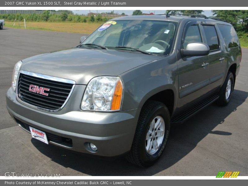 Steel Gray Metallic / Light Titanium 2007 GMC Yukon XL 1500 SLT