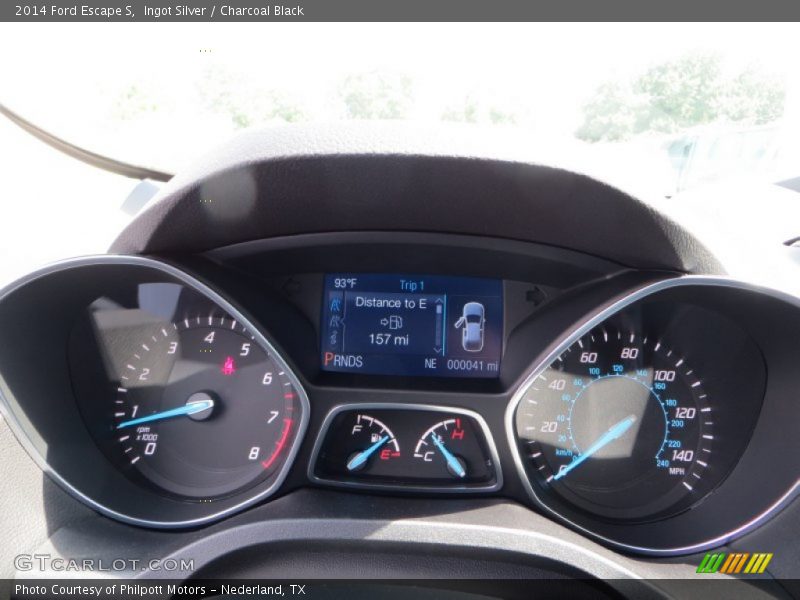 Ingot Silver / Charcoal Black 2014 Ford Escape S