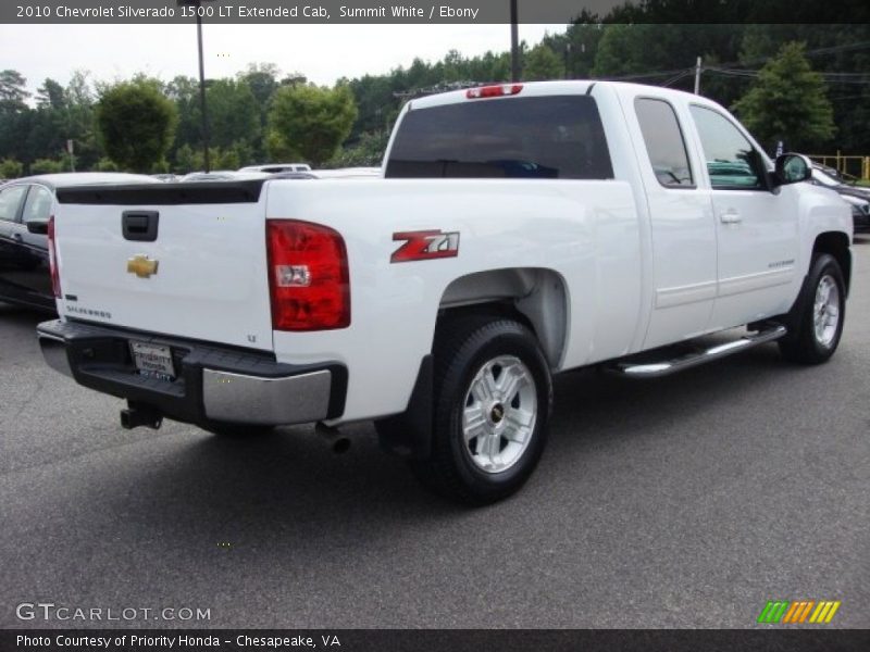 Summit White / Ebony 2010 Chevrolet Silverado 1500 LT Extended Cab