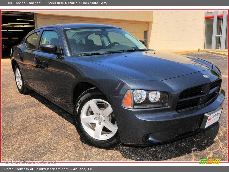 Steel Blue Metallic / Dark Slate Gray 2008 Dodge Charger SE