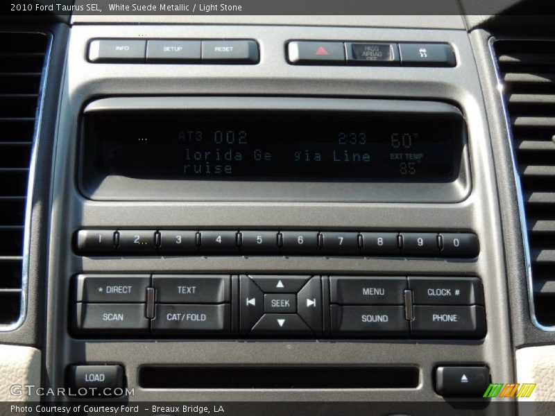 White Suede Metallic / Light Stone 2010 Ford Taurus SEL