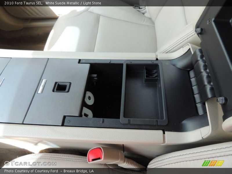 White Suede Metallic / Light Stone 2010 Ford Taurus SEL