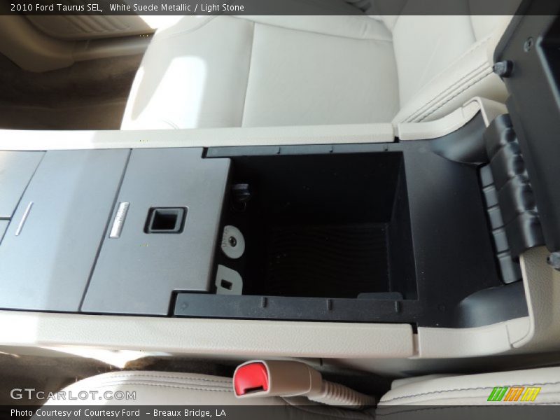 White Suede Metallic / Light Stone 2010 Ford Taurus SEL