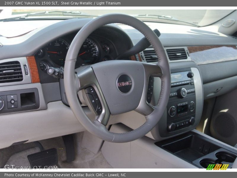 Steel Gray Metallic / Light Titanium 2007 GMC Yukon XL 1500 SLT
