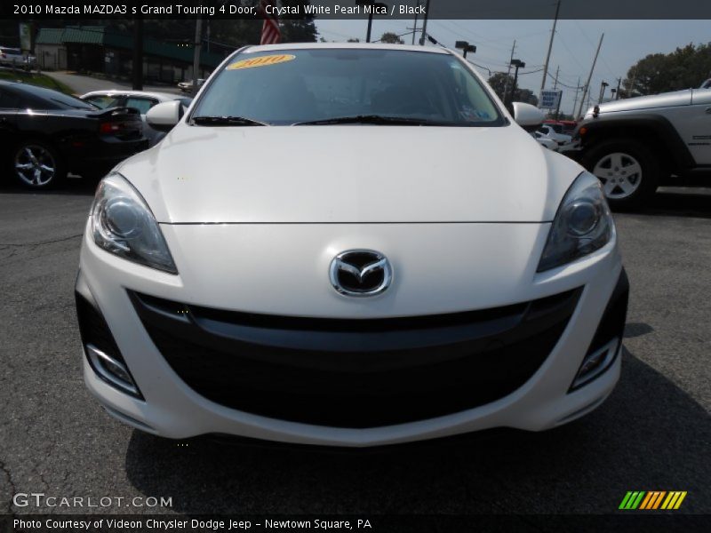 Crystal White Pearl Mica / Black 2010 Mazda MAZDA3 s Grand Touring 4 Door