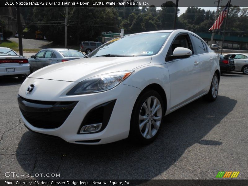 Crystal White Pearl Mica / Black 2010 Mazda MAZDA3 s Grand Touring 4 Door
