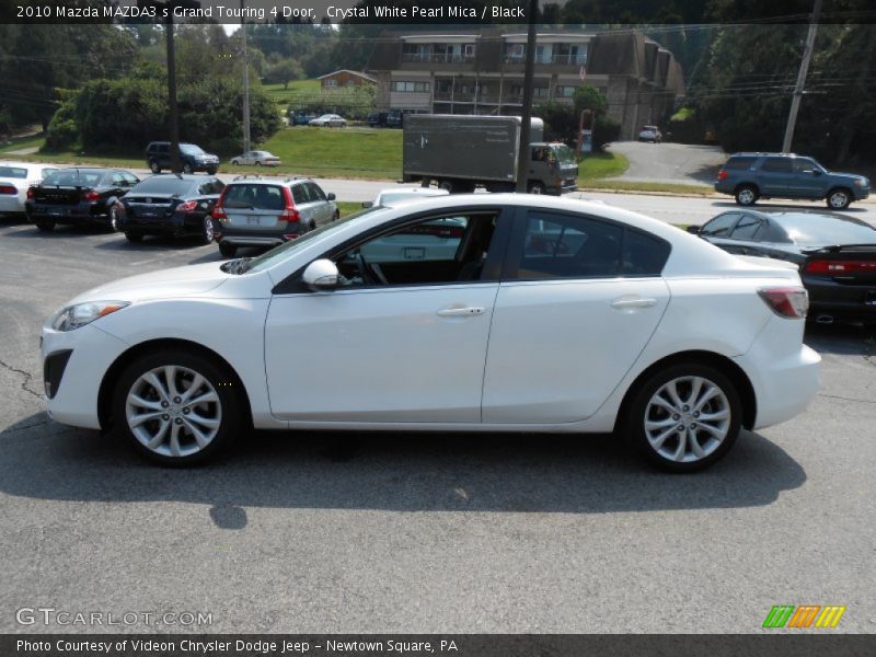 Crystal White Pearl Mica / Black 2010 Mazda MAZDA3 s Grand Touring 4 Door