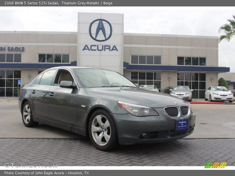 Titanium Grey Metallic / Beige 2006 BMW 5 Series 525i Sedan