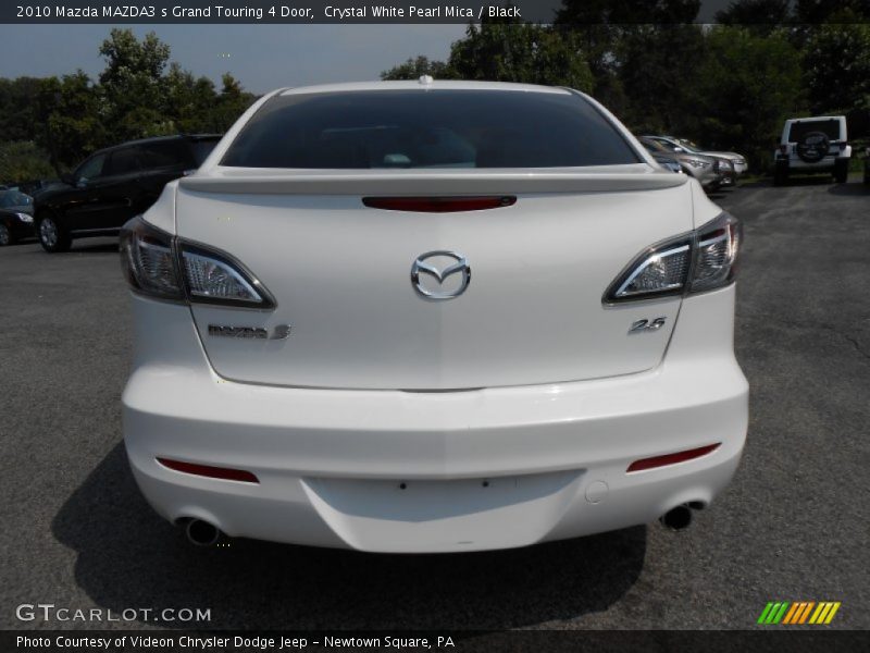 Crystal White Pearl Mica / Black 2010 Mazda MAZDA3 s Grand Touring 4 Door