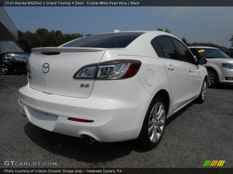 Crystal White Pearl Mica / Black 2010 Mazda MAZDA3 s Grand Touring 4 Door