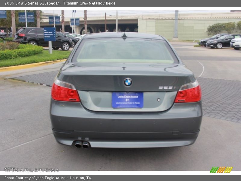 Titanium Grey Metallic / Beige 2006 BMW 5 Series 525i Sedan