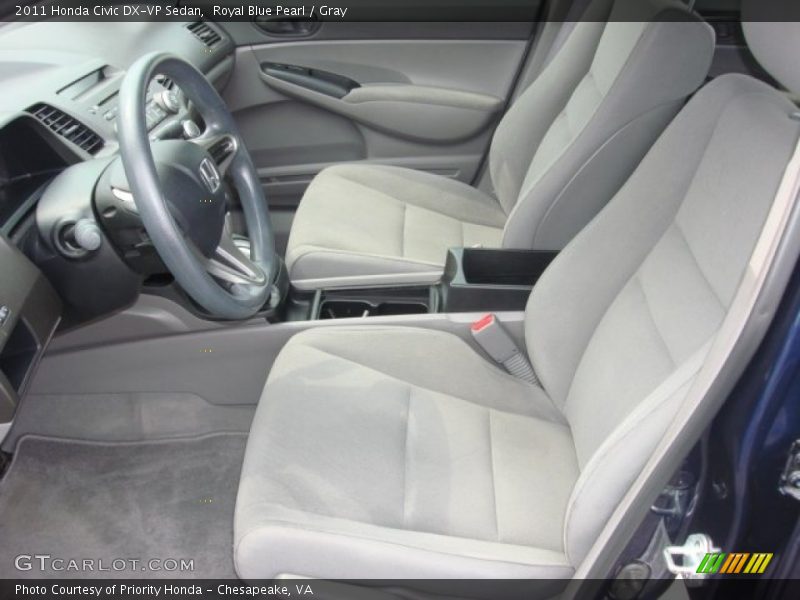 Royal Blue Pearl / Gray 2011 Honda Civic DX-VP Sedan