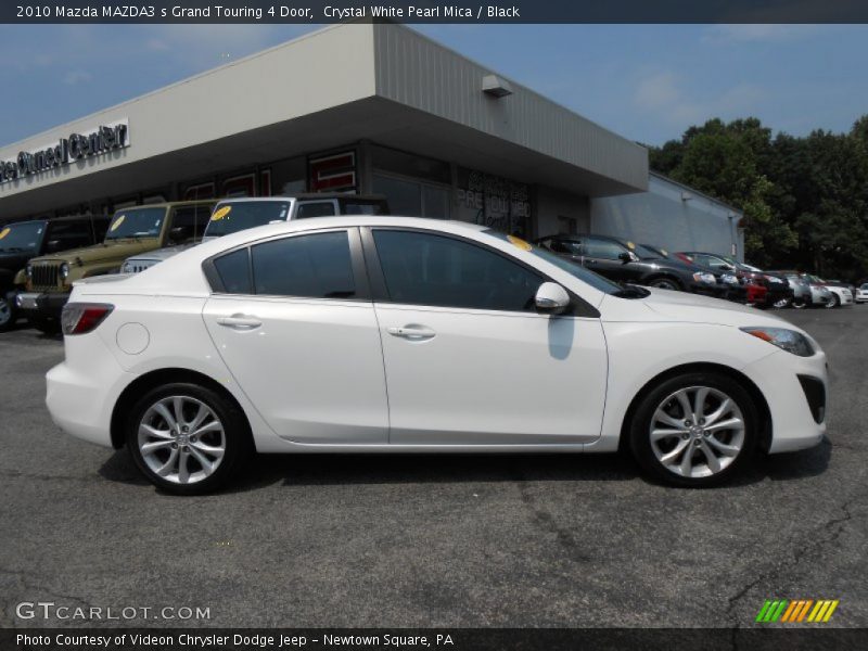 Crystal White Pearl Mica / Black 2010 Mazda MAZDA3 s Grand Touring 4 Door