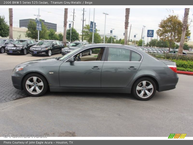 Titanium Grey Metallic / Beige 2006 BMW 5 Series 525i Sedan