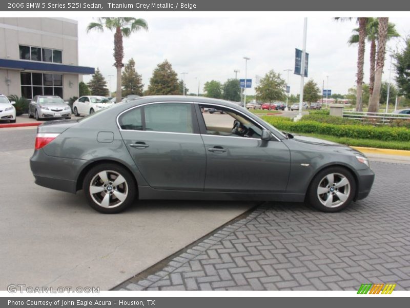 Titanium Grey Metallic / Beige 2006 BMW 5 Series 525i Sedan