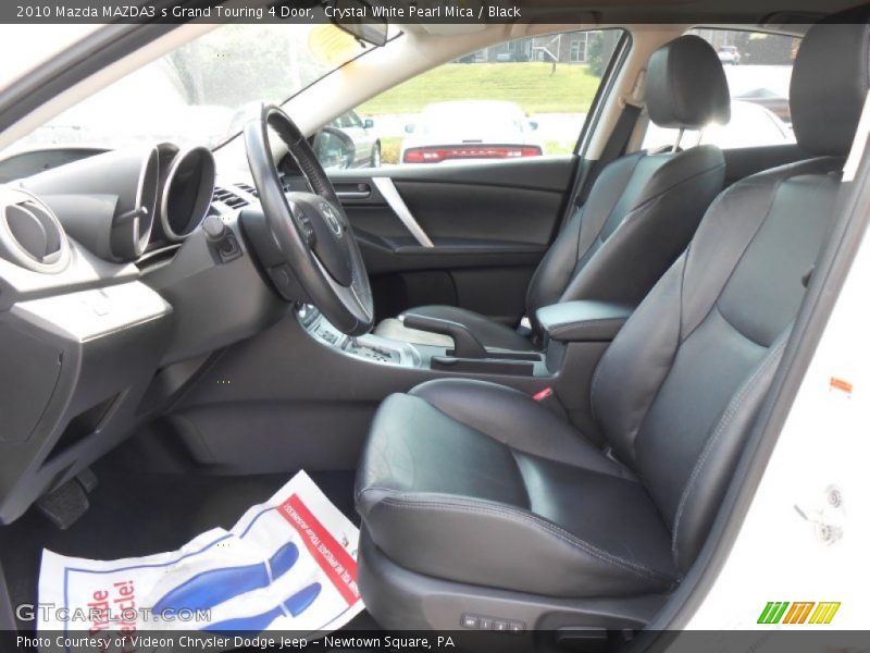 Crystal White Pearl Mica / Black 2010 Mazda MAZDA3 s Grand Touring 4 Door